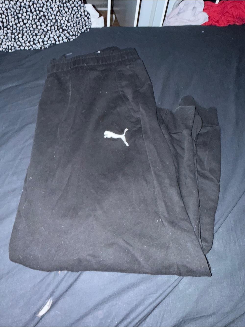 Puma Black Logo Jogger Pants